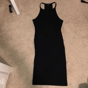 Black halter dress